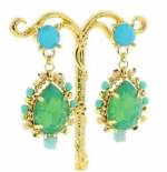 Green Stone  Earrings